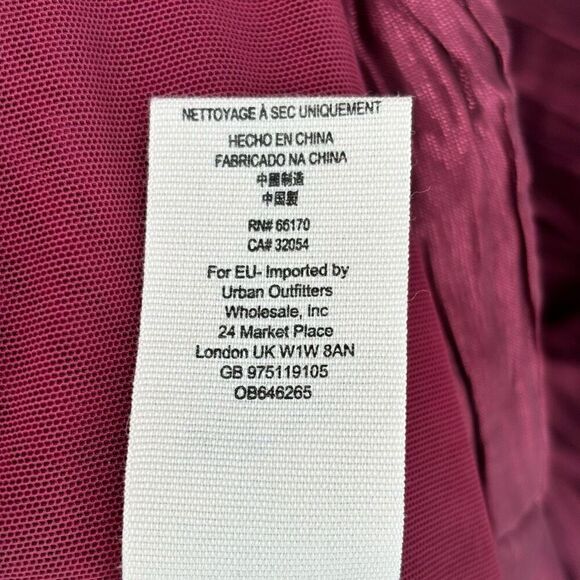 Free People Look of Love Sangria Ruched Bodycon Dress Burgundy Size 4 NWT - Picture 11 of 14